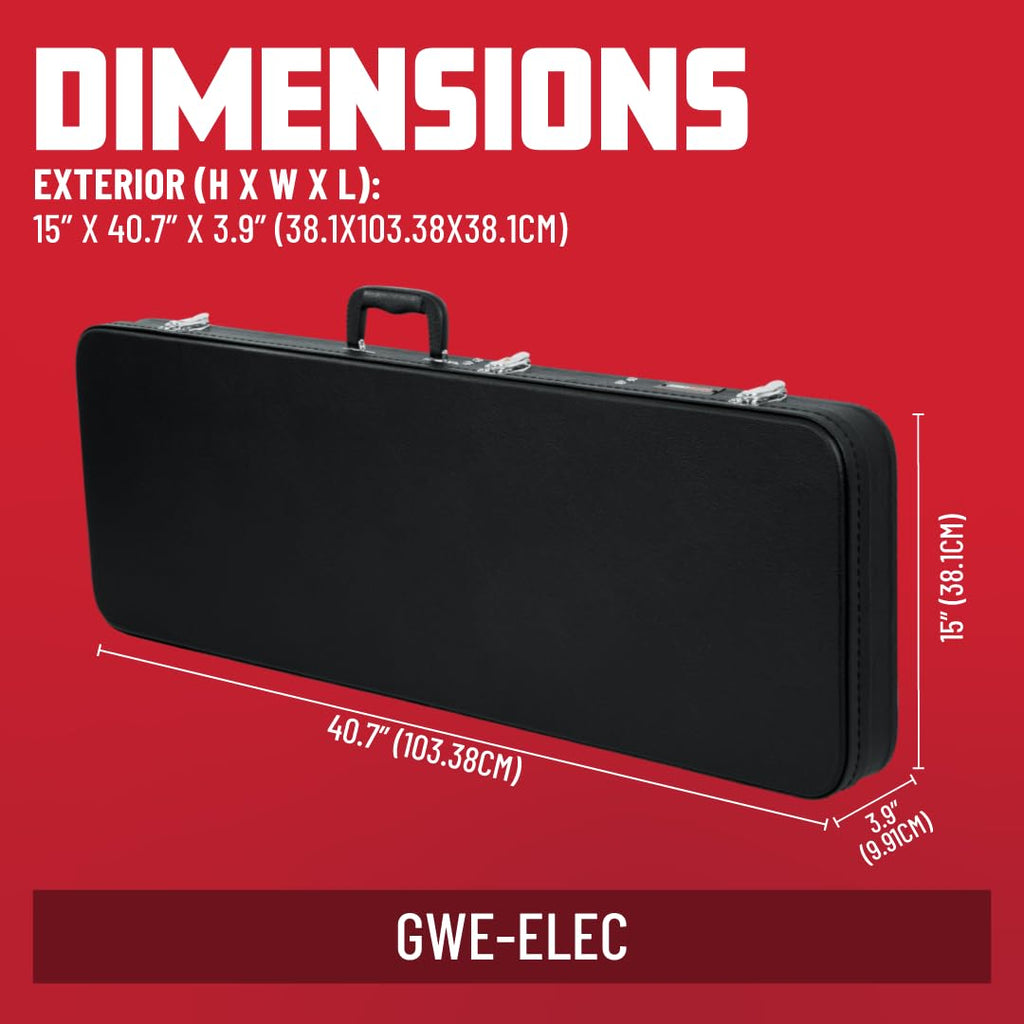 Hard-Shell Wood Case for Standard Electric Guitars I13564