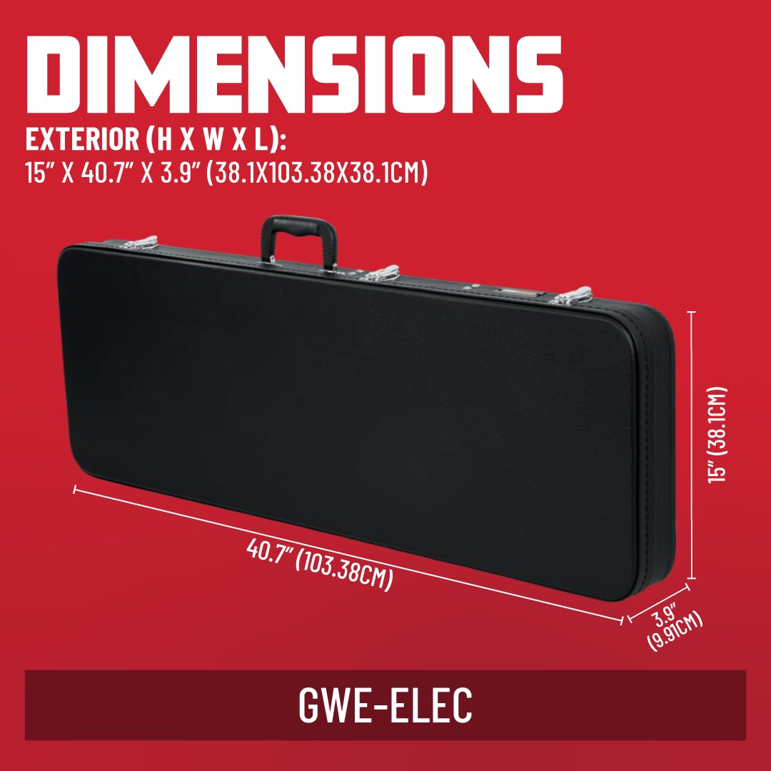 Hard-Shell Wood Case for Standard Electric Guitars I13564
