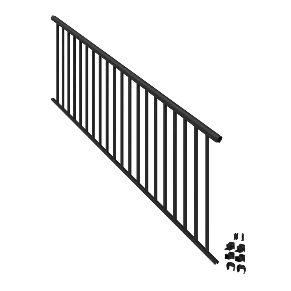 8’ x 36” Matte Black Aluminum Stair Kit J915741