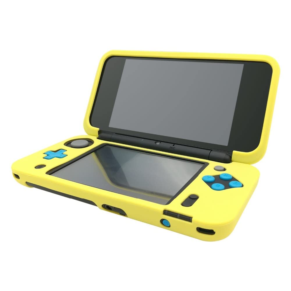 Soft Rubber Silicone Cover Case Protector for New 2DS XL LL Console (Yellow) F816515