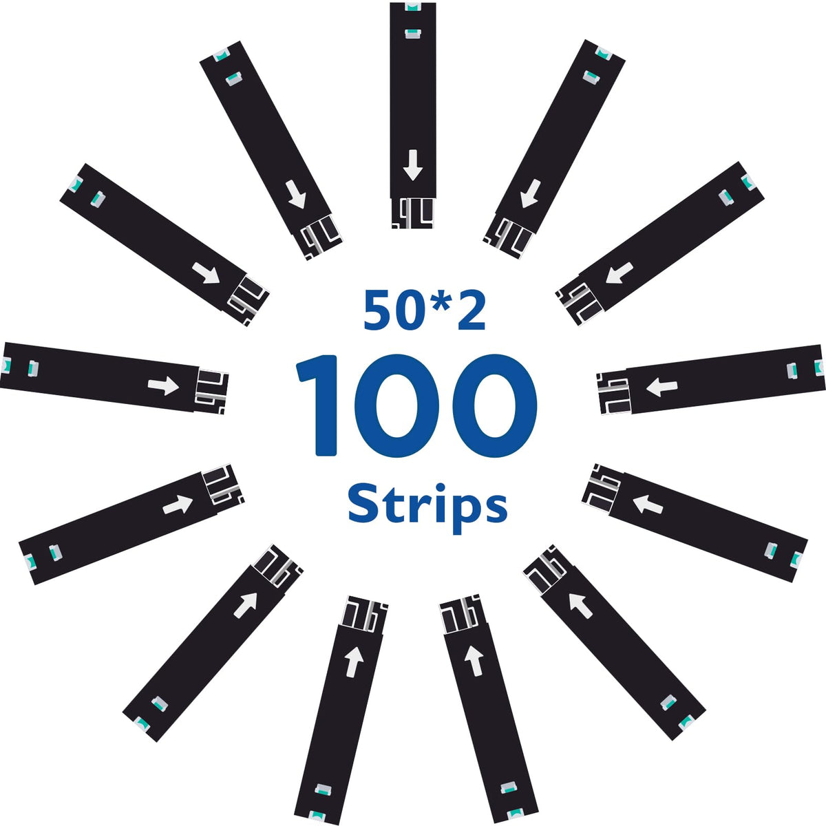 Blood Glucose Test Strips 100 Count W799626