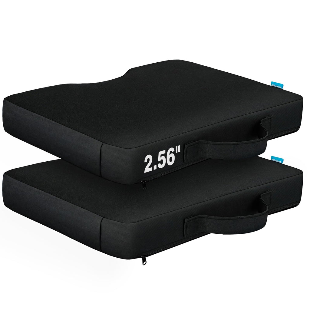 Portable Extra Thick Waterproof Stadium Seat Cushions with Handle, 2PCS V57426