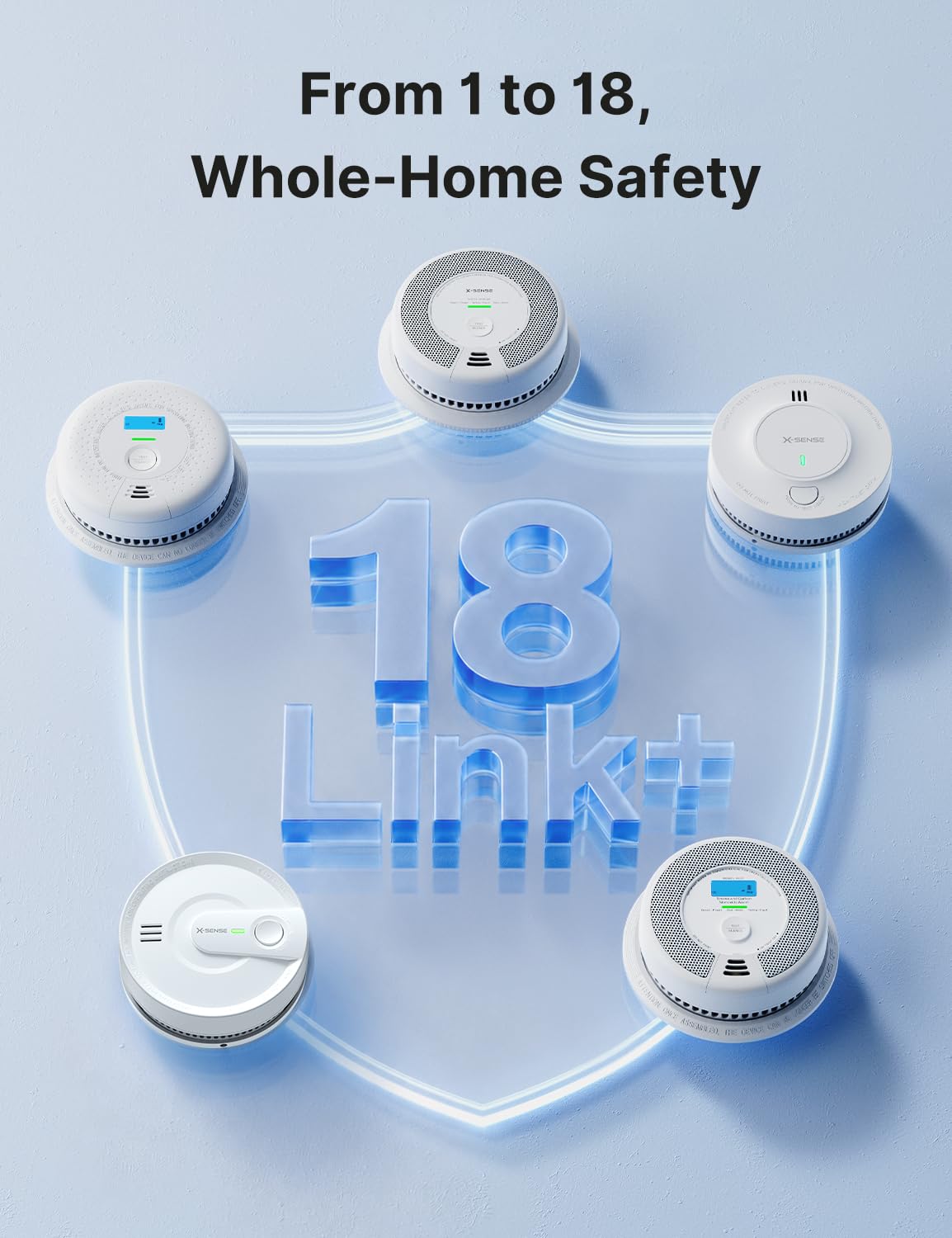 Wireless Interconnected Smoke and Carbon Monoxide Alarm 1-Pack and 3-Pack N5045