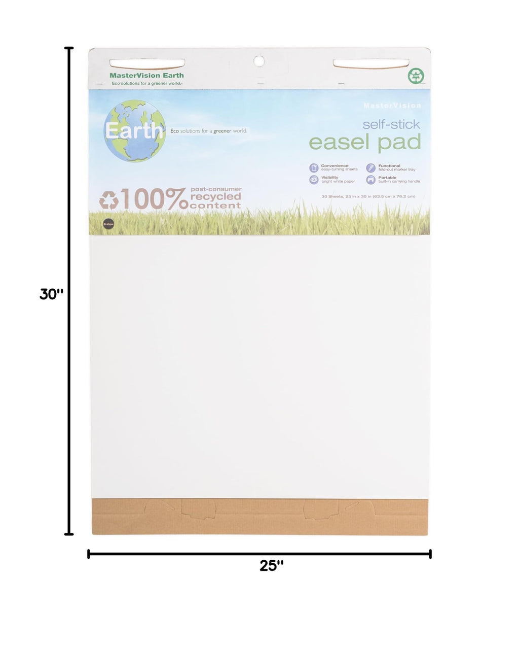 Self-Stick Easel Pad 30" x 25" 2 Pack White D925939