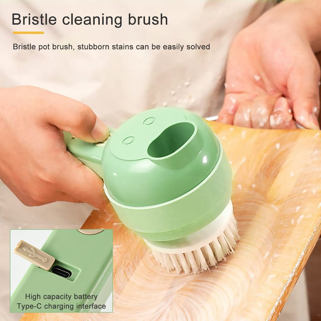 4 in 1 Handheld Electric Vegetable Cutter Set USB Rechargeable P406529