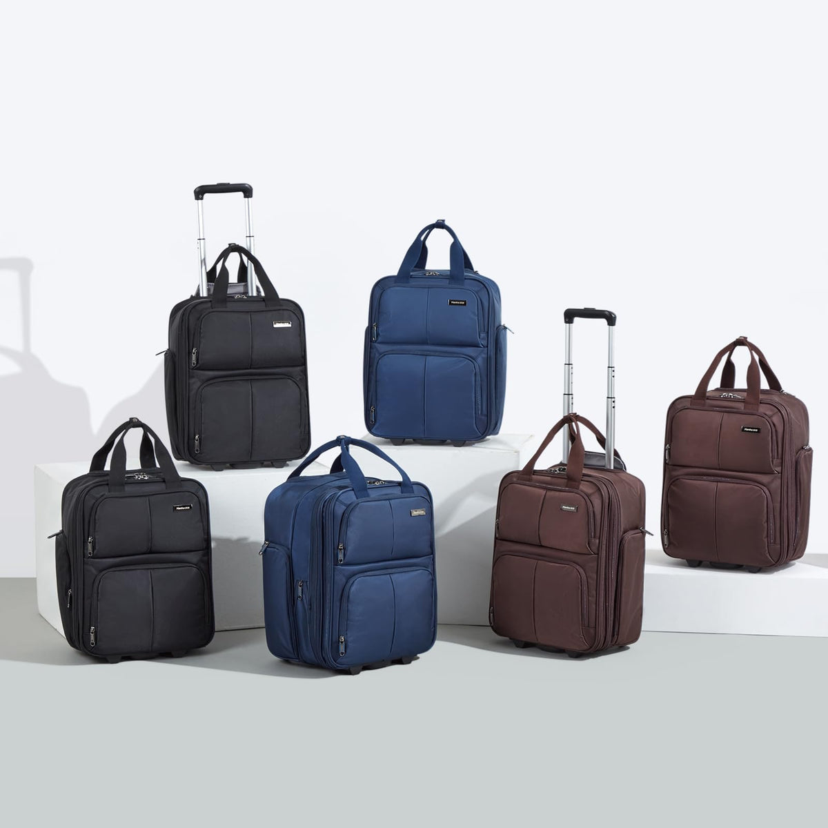 16 Inch Underseat Carry On Luggage with 2 Wheels Q519319