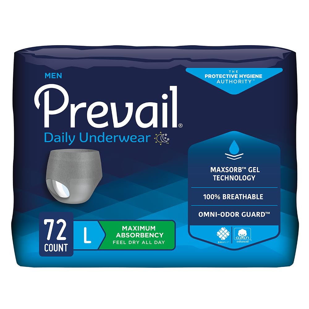 Large Incontinence Underwear 72 Count N182