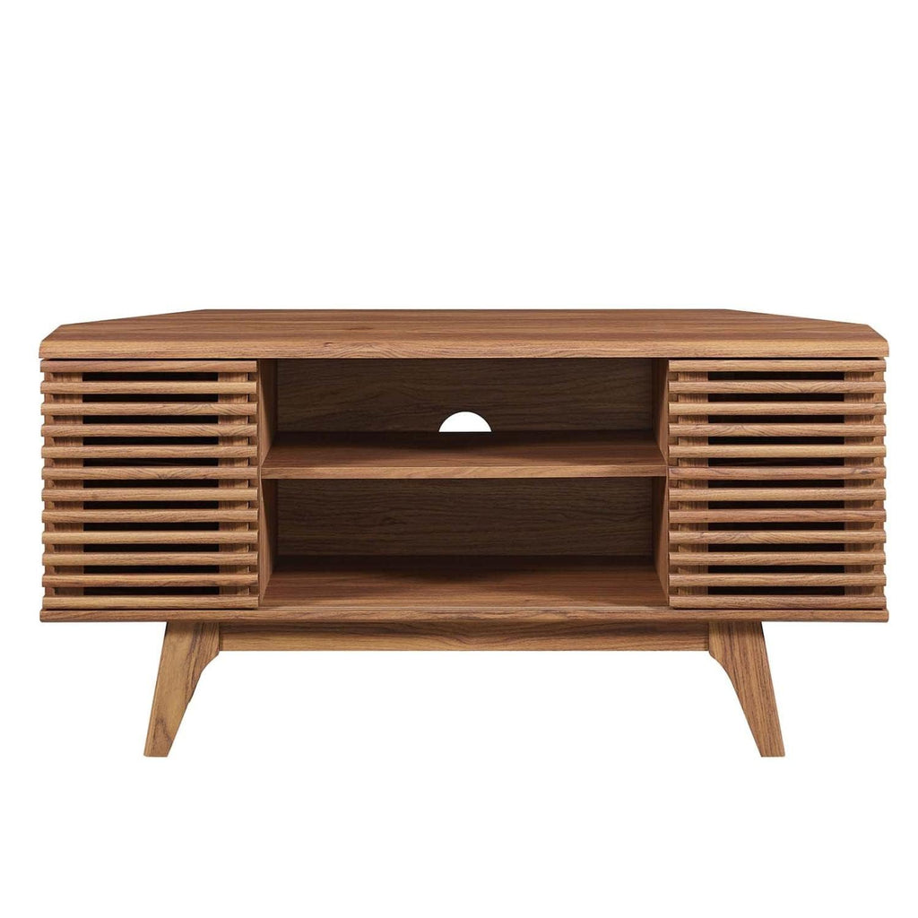 Mid-Century Modern Corner Media TV Stand Q332355