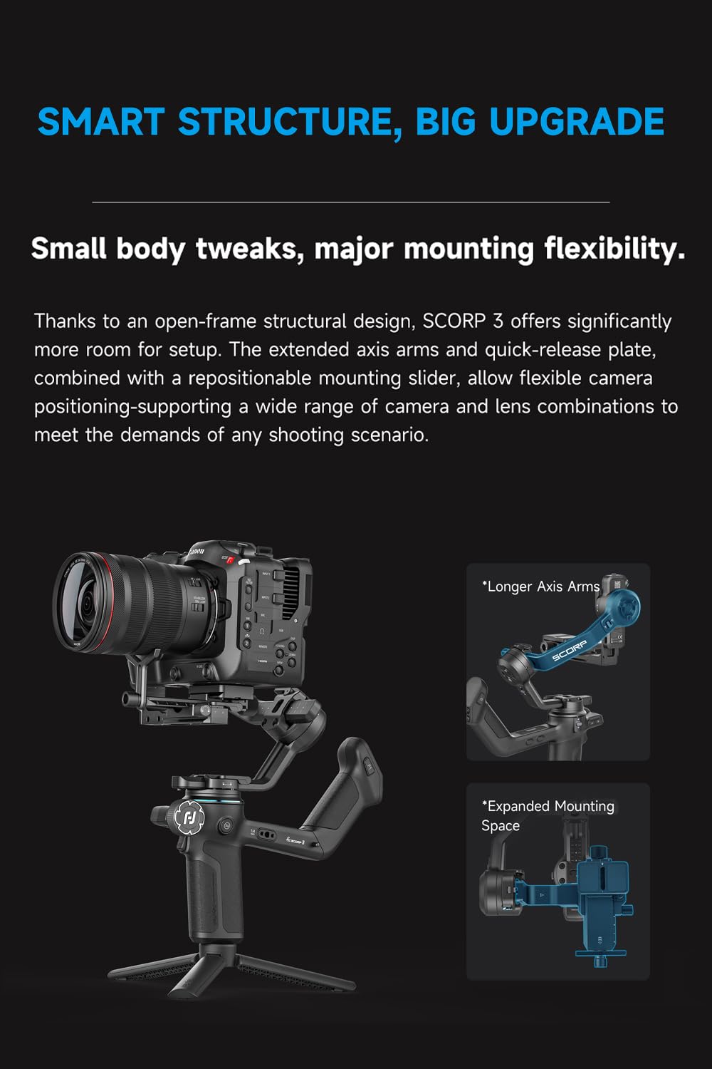 Camera Gimbal Stabilizer with Touch Screen D87668