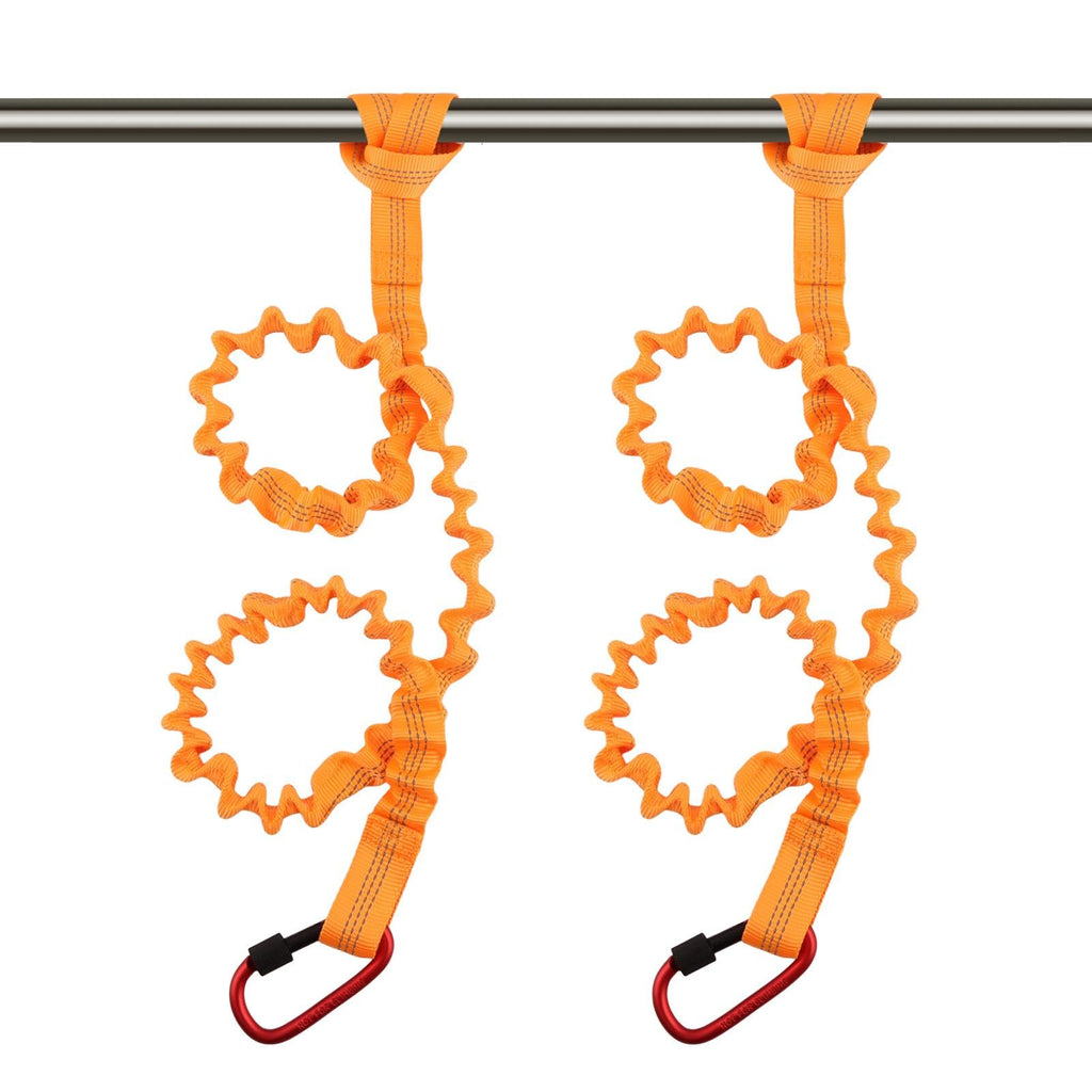 Stretchable Kayak Paddle Leash with Locking Carabiner B45707
