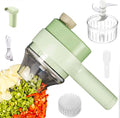 4 in 1 Handheld Electric Vegetable Cutter Set USB Rechargeable P406529