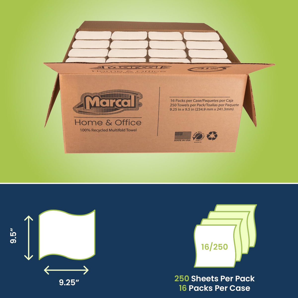 Multifold Paper Towels, White, 4,000 Sheets/Case V330