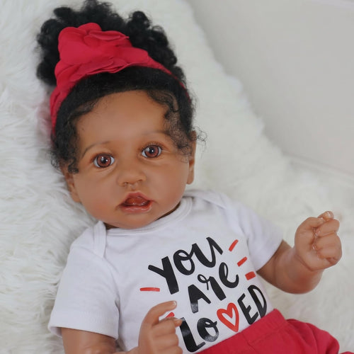 20-Inch African American Reborn Baby Doll P174006