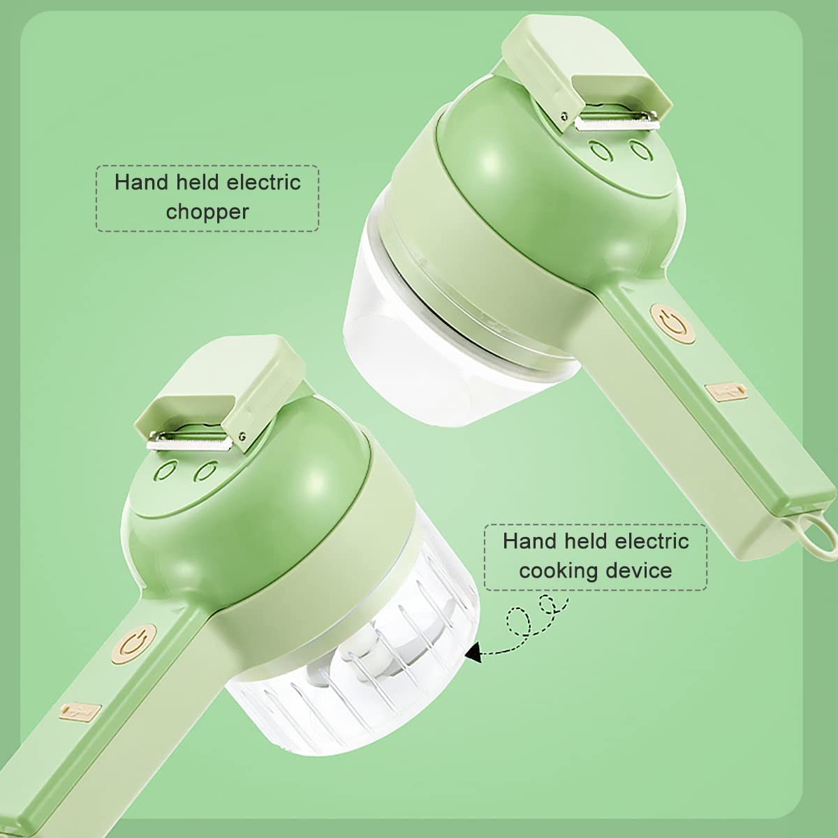 4 in 1 Handheld Electric Vegetable Cutter Set USB Rechargeable P406529