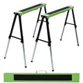 Adjustable Height Folding Sawhorse 2-Pack, 660lb Capacity G2931