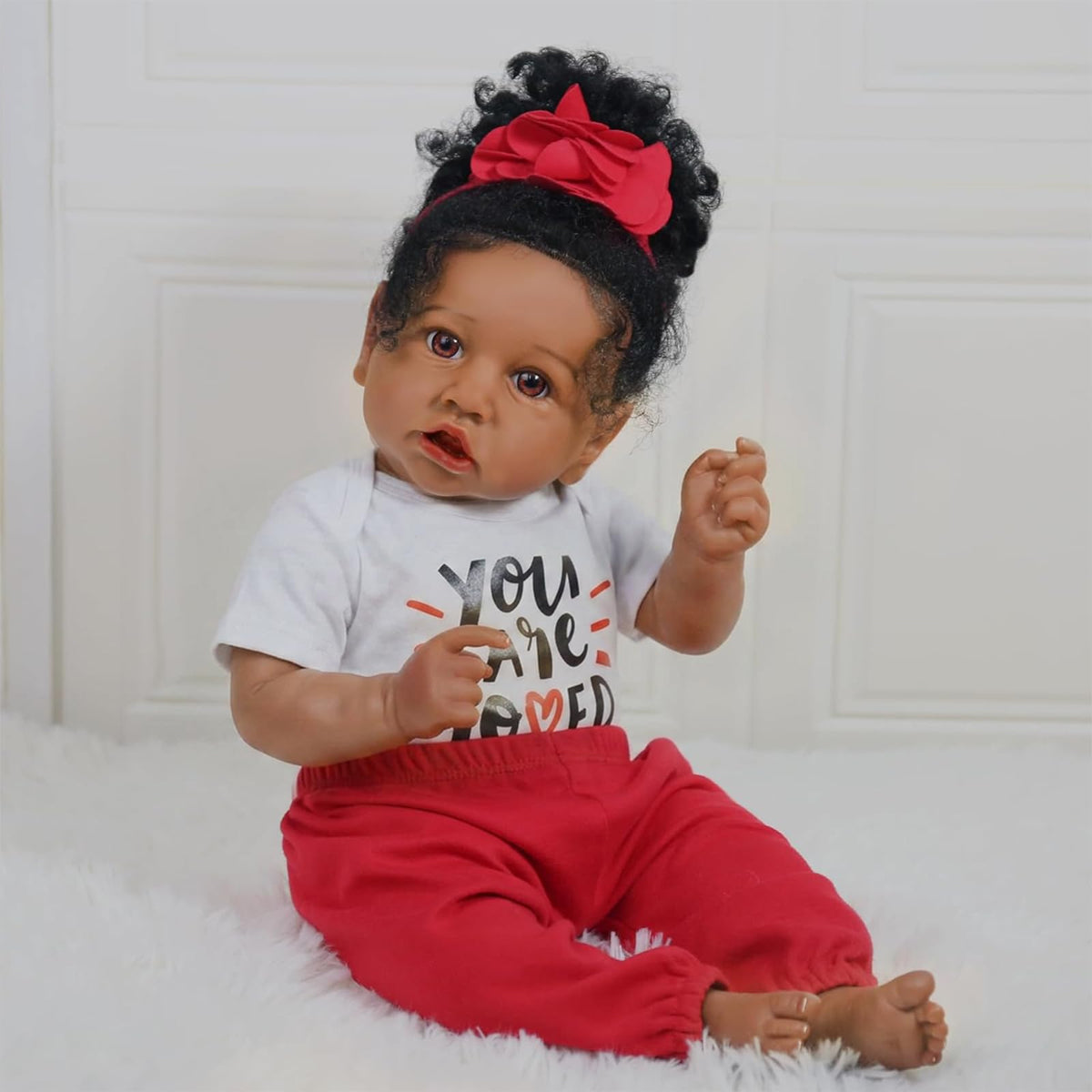 20-Inch African American Reborn Baby Doll P174006