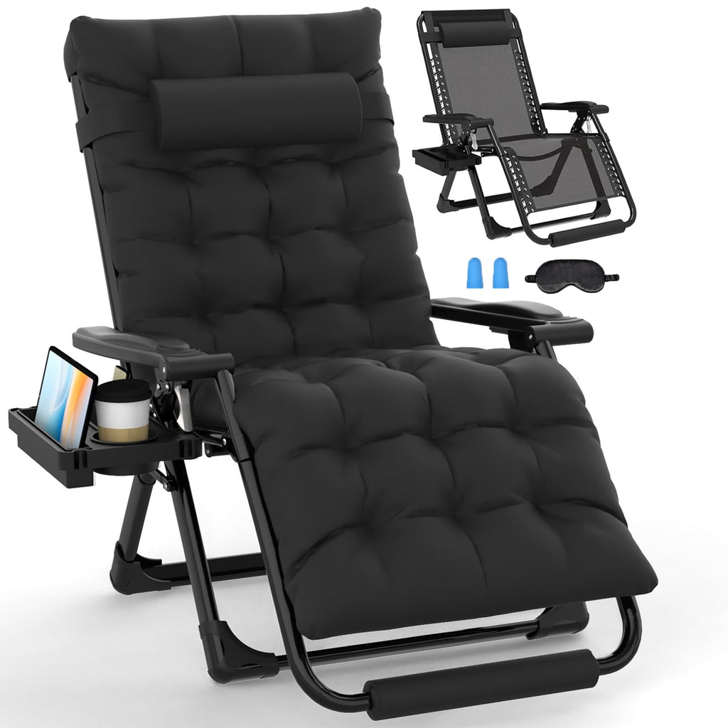 Oversized Zero Gravity Chair XL Black D2717