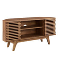 Mid-Century Modern Corner Media TV Stand Q332355