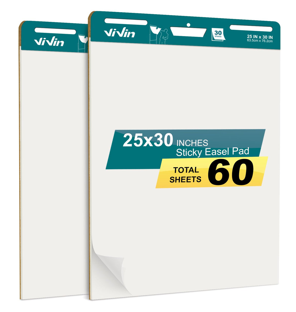 Sticky Easel Pad, 25 x 30 In, 2 Pads/Pack X7748
