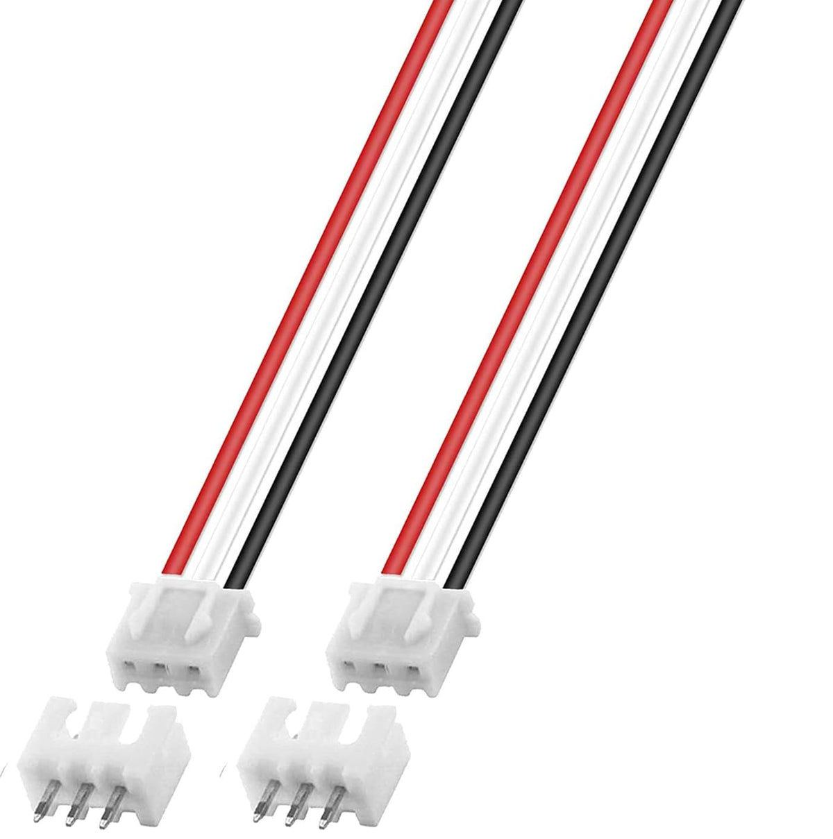 50Pcs 25Pairs JST-XH Connector Kit 2.54mm 3 Pin Male Female with Flat Wire Cable 300mm Z163