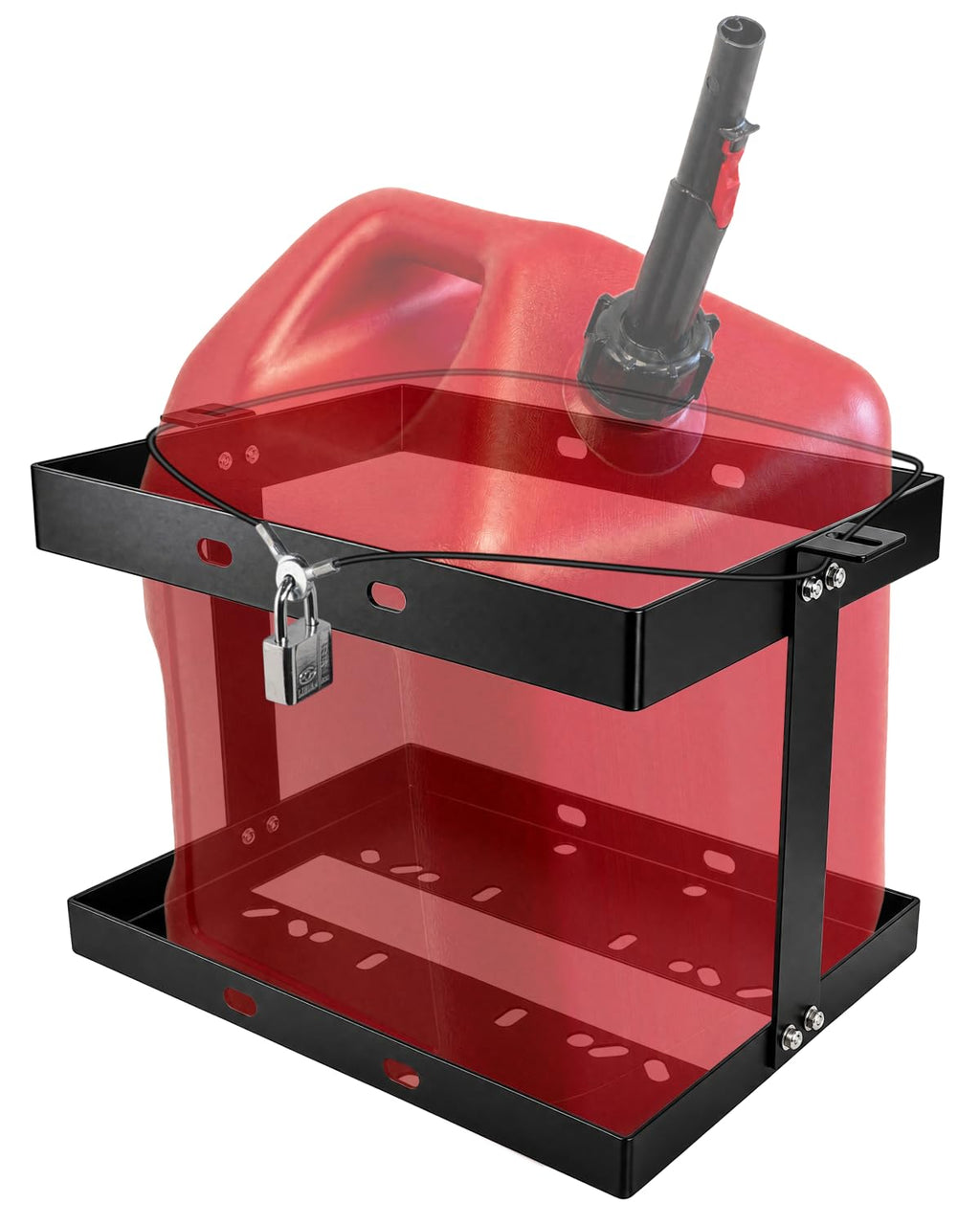 5 Gallon Gas Can Holder with Anti-Theft Lock I389