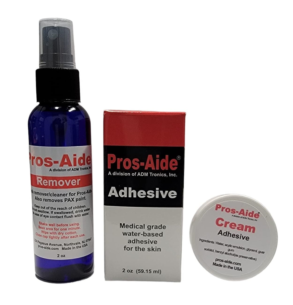 Medical Grade Prosthetic Adhesive, Remover, and Cream P814