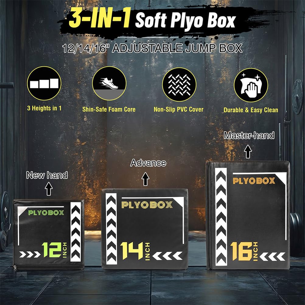 3-in-1 Foam Plyometric Jump Box O21179