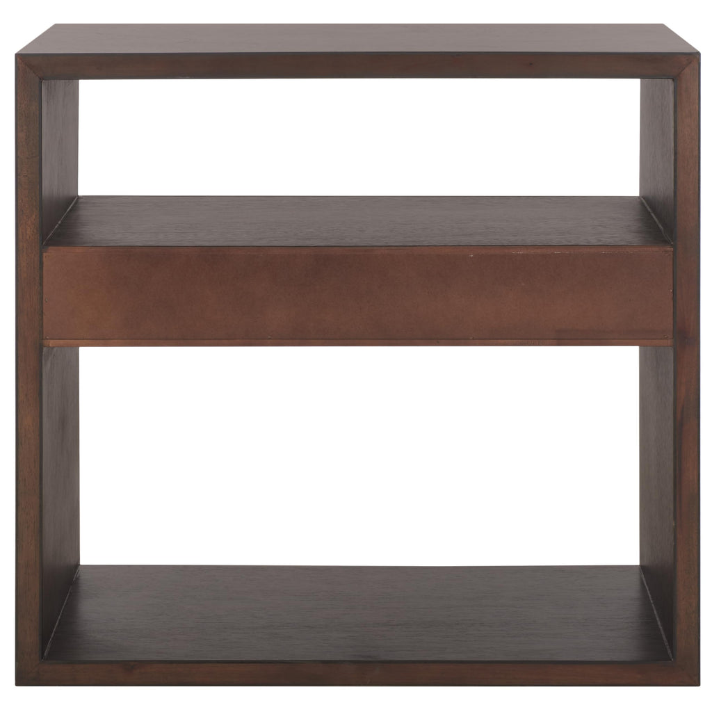 Dark Oak 2-Shelf 1-Drawer Console Table L76682