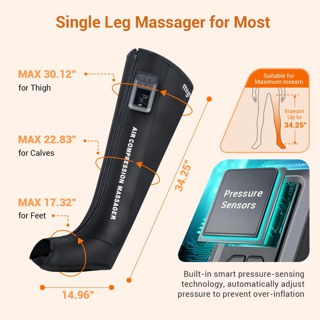 Cordless Full Leg Air Compression Massager X6247