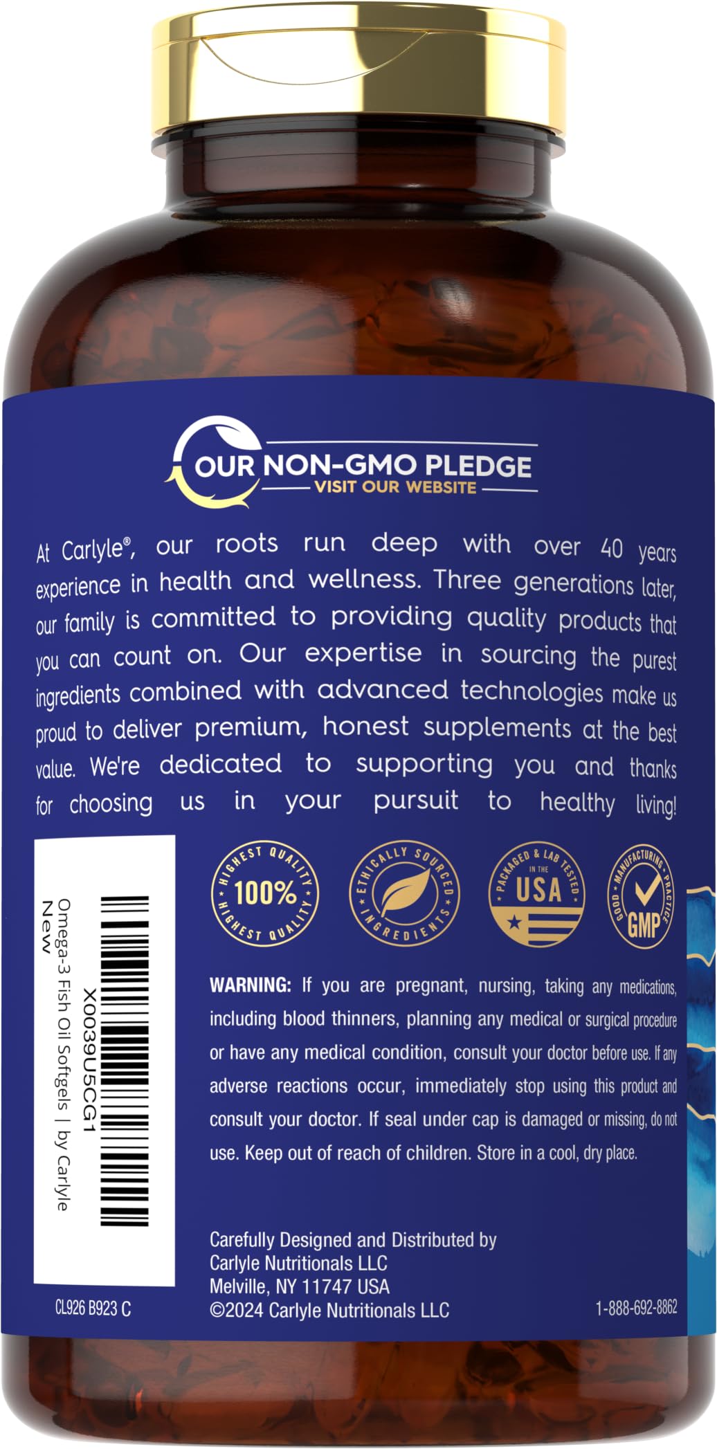 Fish Oil 3600 mg 300 Softgels Omega-3 K970548