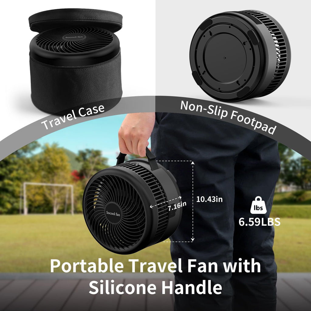 40000mAh Rechargeable Portable Fan with 8 Speed S60562
