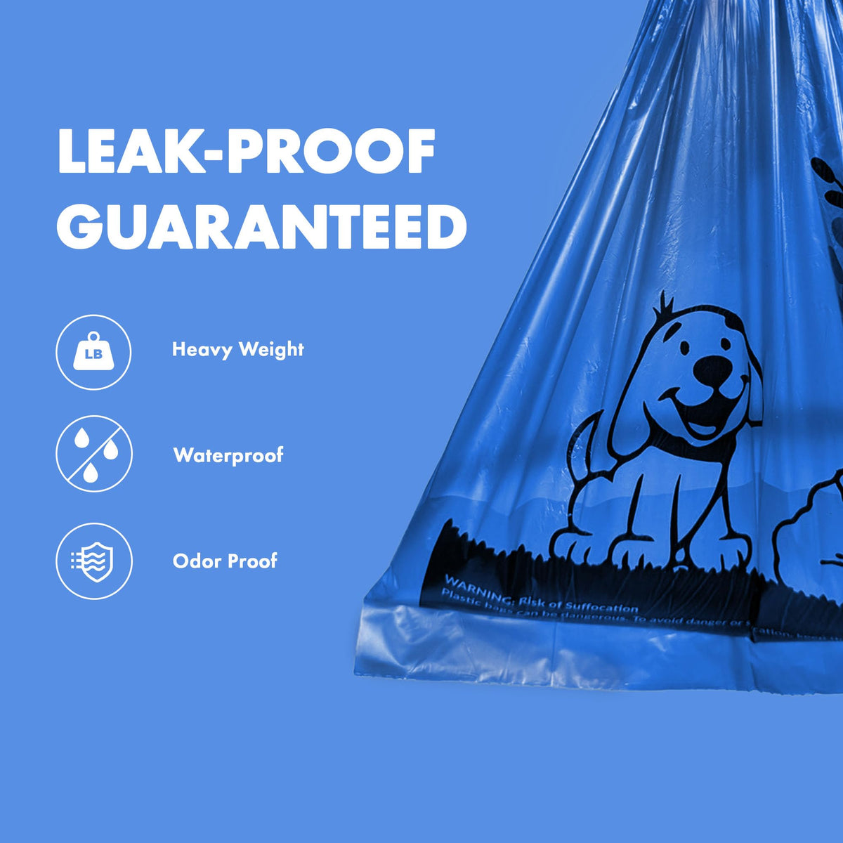 1000 Count Dog Poop Waste Bags with Dispenser Z124593