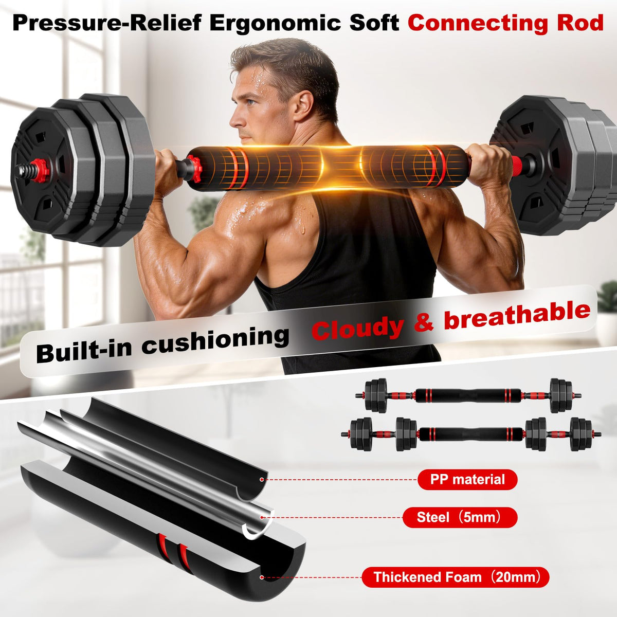 Adjustable Dumbbell Set 5in1 O1829
