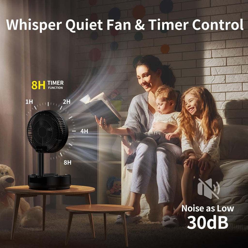 40000mAh Rechargeable Portable Fan with 8 Speed S60562