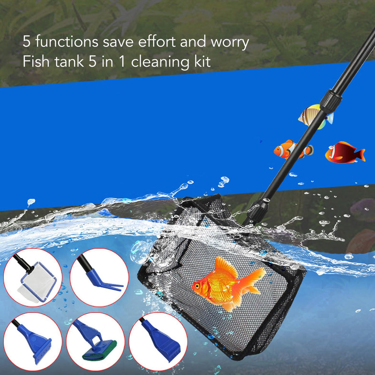 5 in 1 Aquarium Cleaning Kit L8621