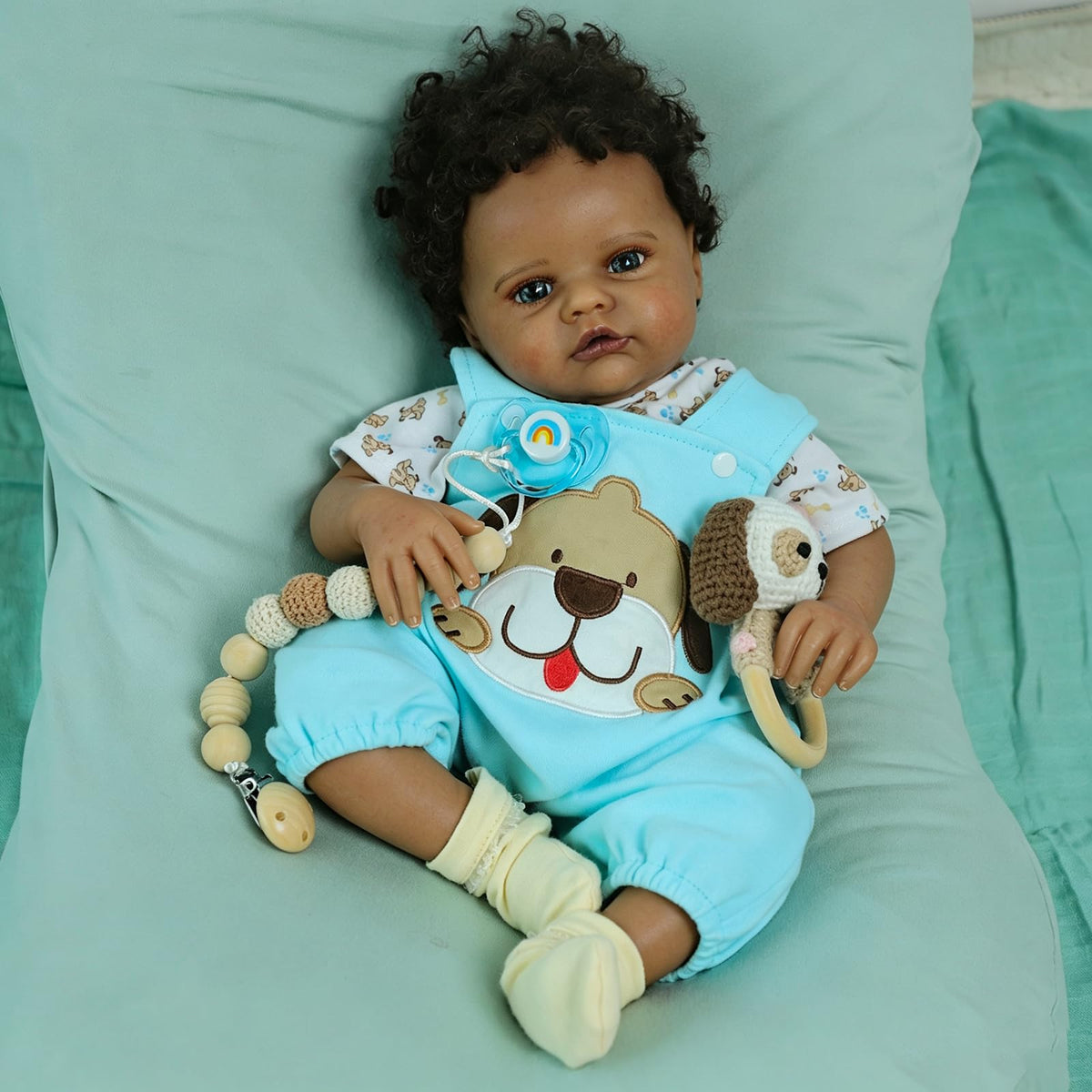 Black 20 Inch Reborn Baby Doll Z770