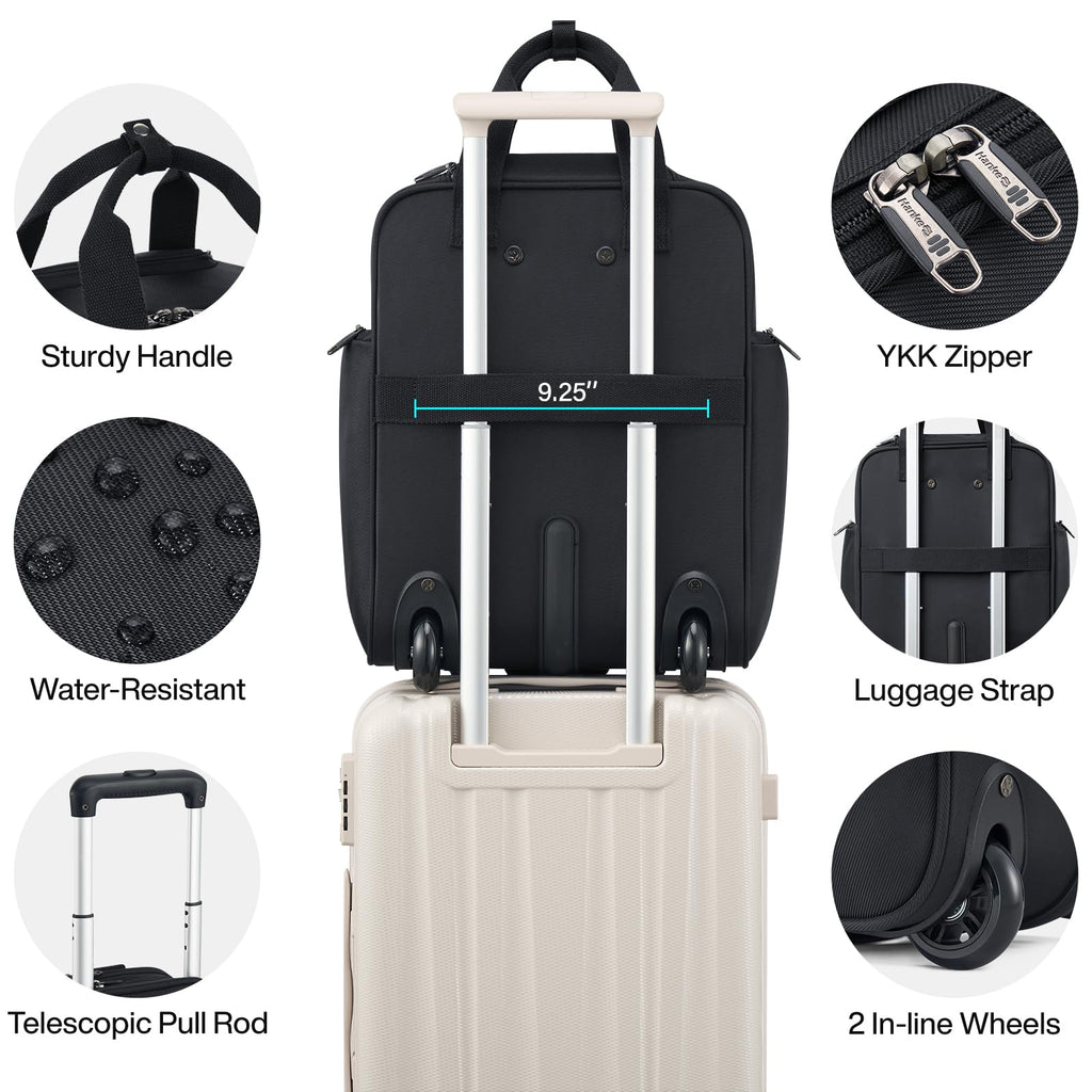 16 Inch Underseat Carry On Luggage with 2 Wheels Q519319
