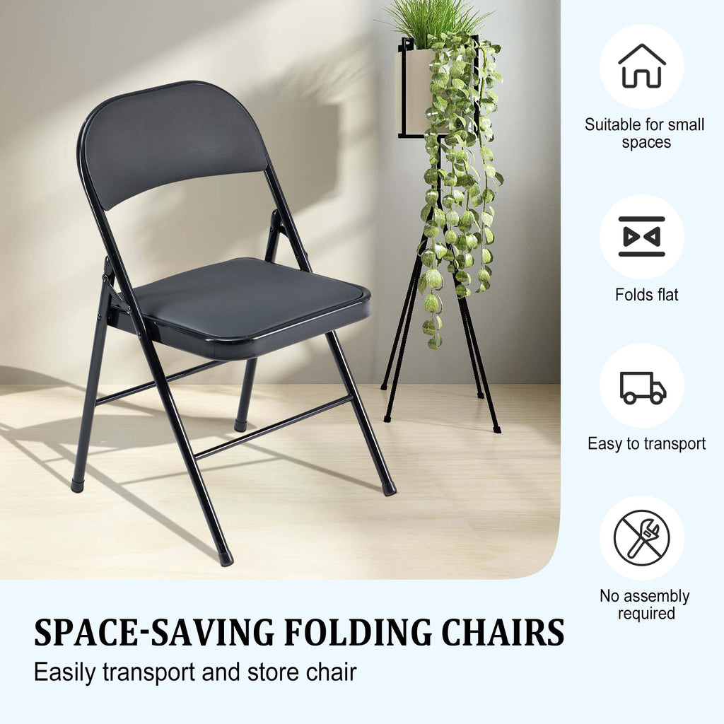 10 Pack Folding Chairs with Cushion G180