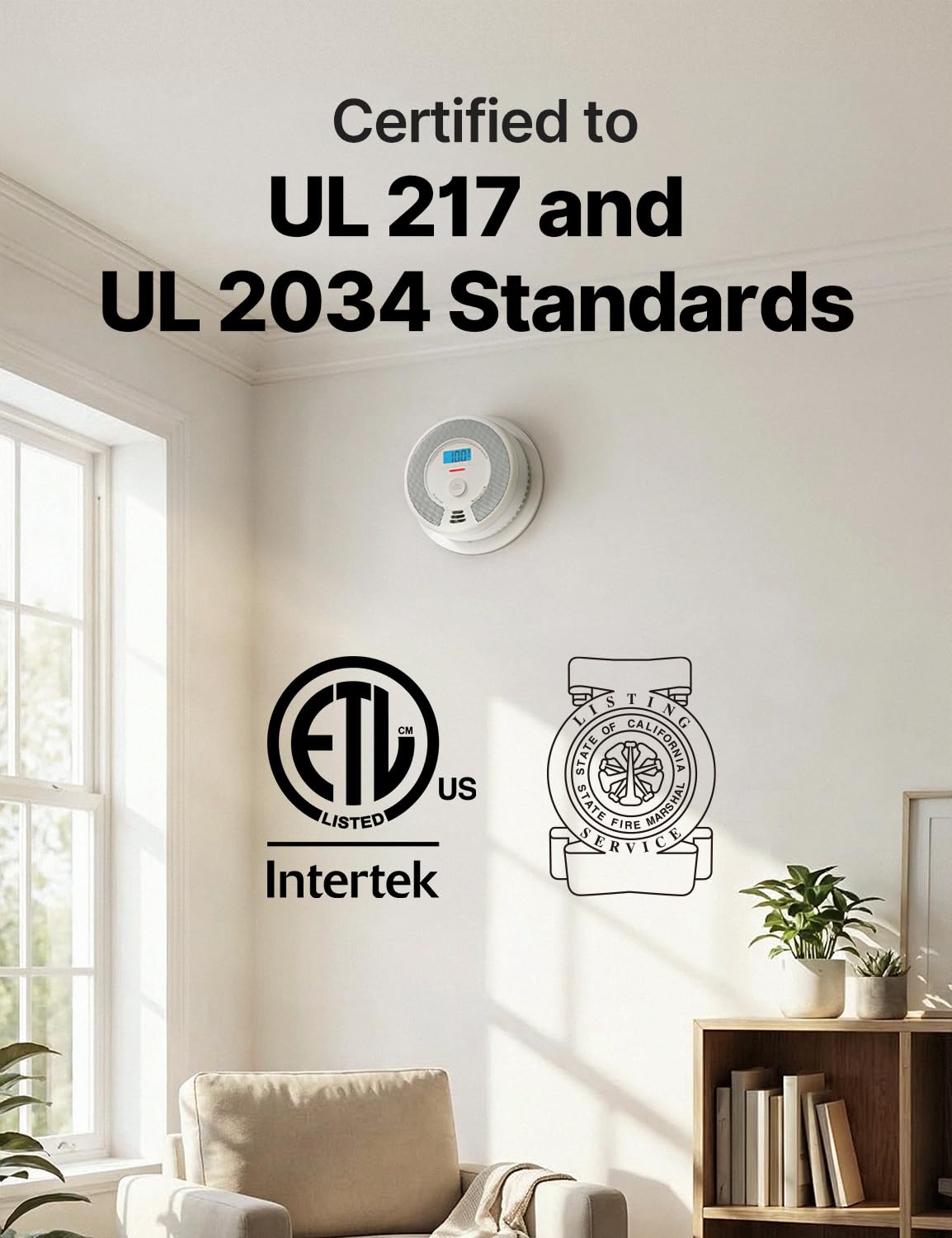 Wireless Interconnected Smoke and Carbon Monoxide Alarm 1-Pack and 3-Pack N5045