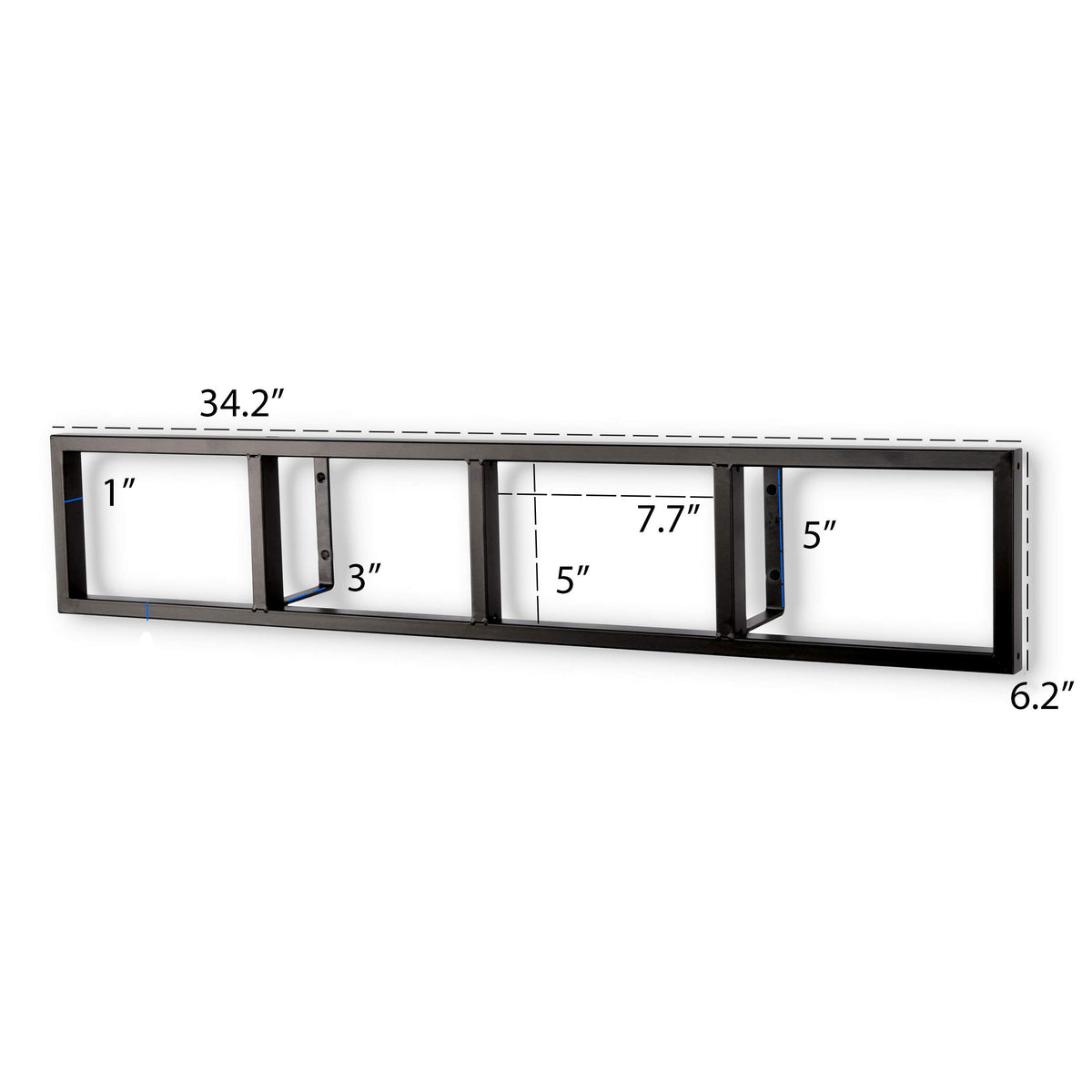 Black 34 Inch Floating Shelves Set of 3 J7453