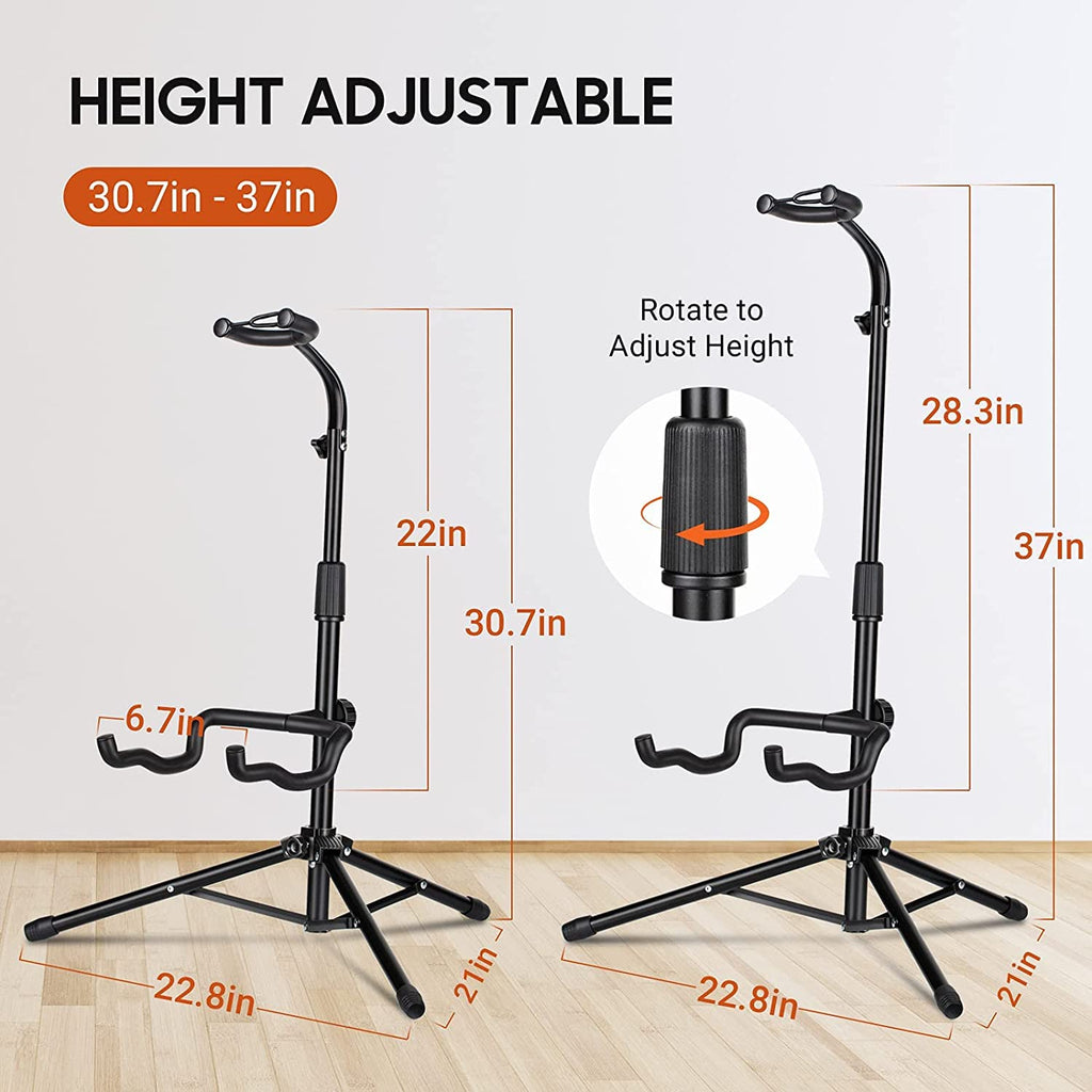 Height Adjustable Guitar Stand with Padded Foam N691041