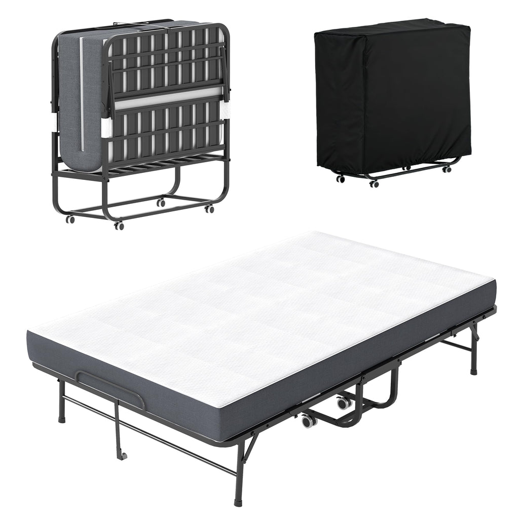 74"x 46" Folding Bed with Mattress I6538