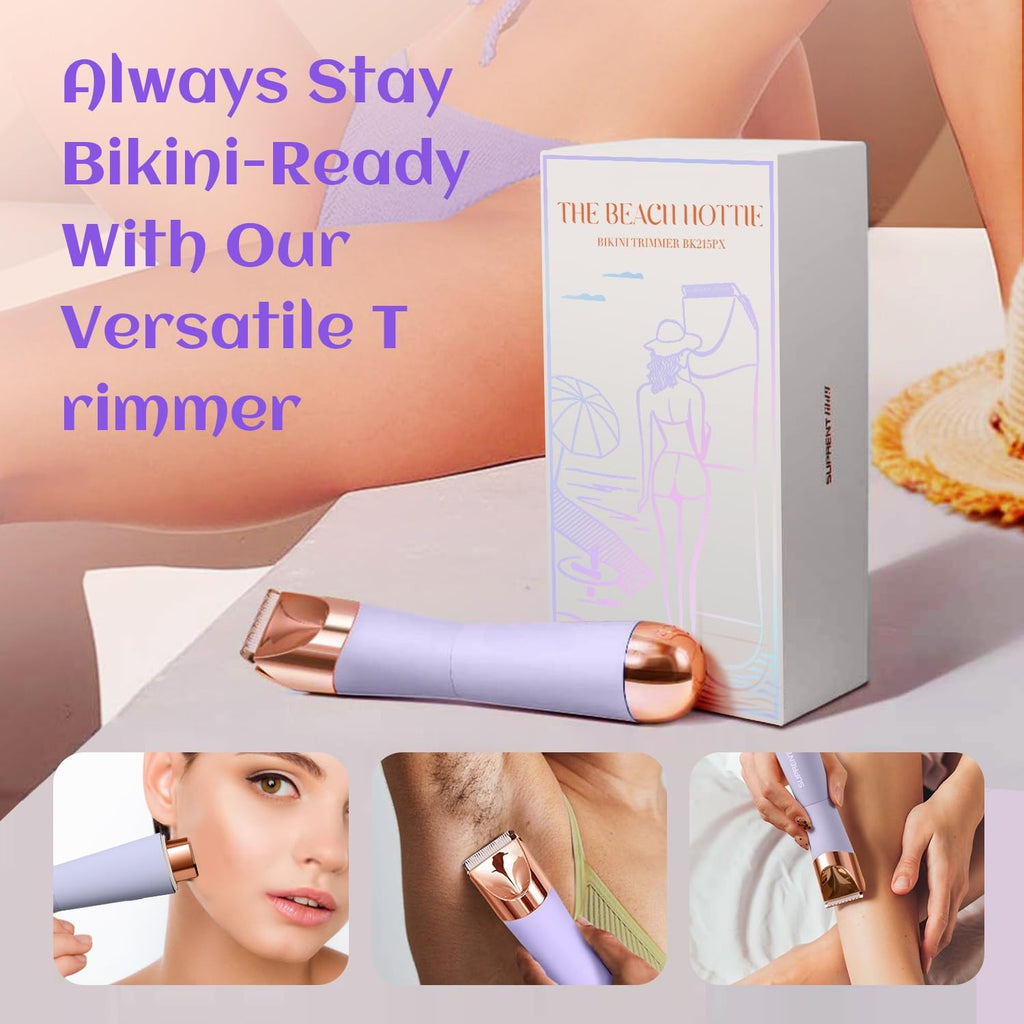 2-in-1 Electric Razor and Pubic Hair Trimmer with LED Light N427