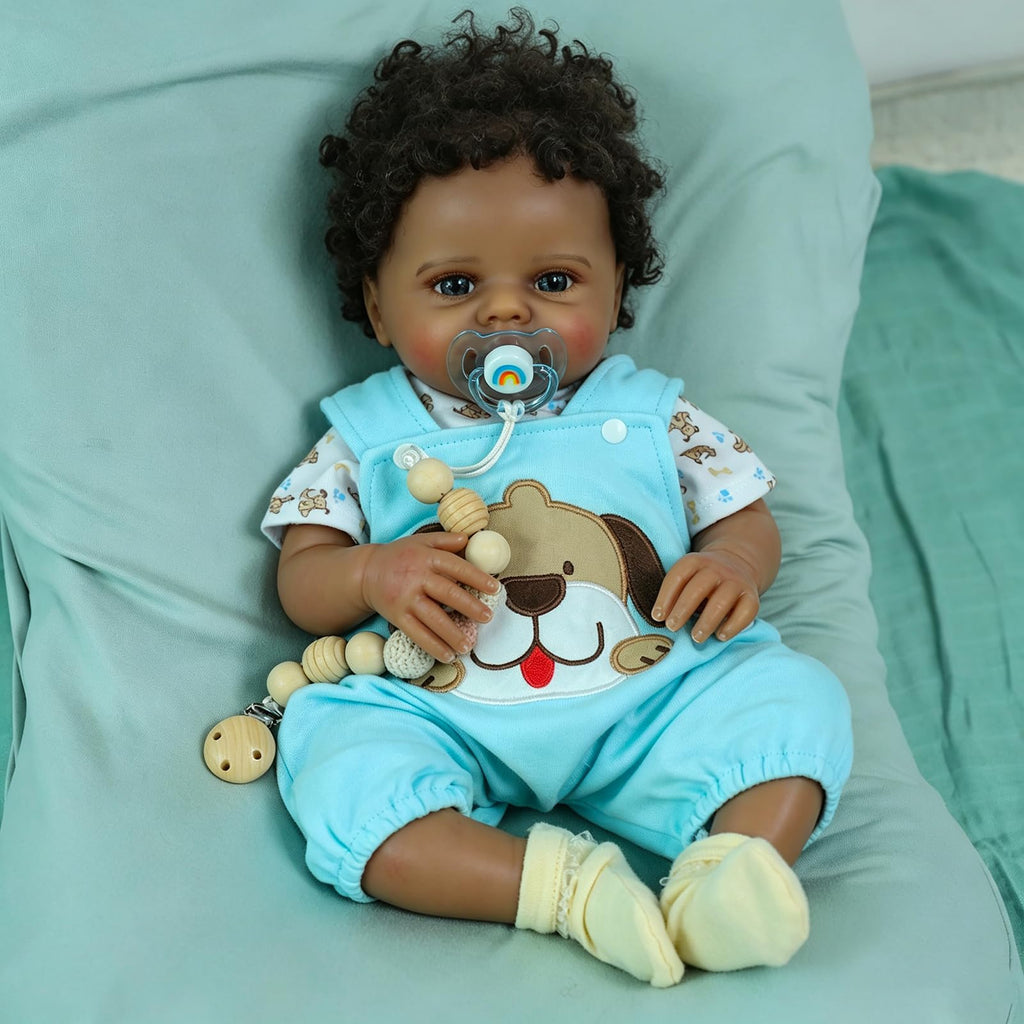 Black 20 Inch Reborn Baby Doll Z770