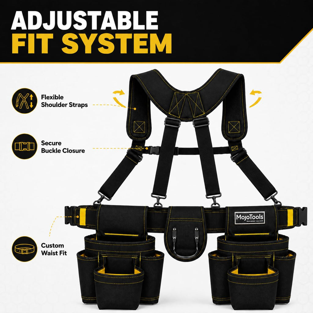 Heavy Duty Tool Belt with Suspenders F199
