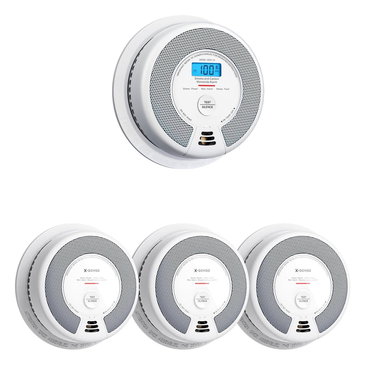 Wireless Interconnected Smoke and Carbon Monoxide Alarm 1-Pack and 3-Pack N5045