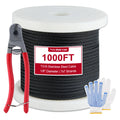 Black 1/8in T316 Stainless Steel Wire Rope G8339