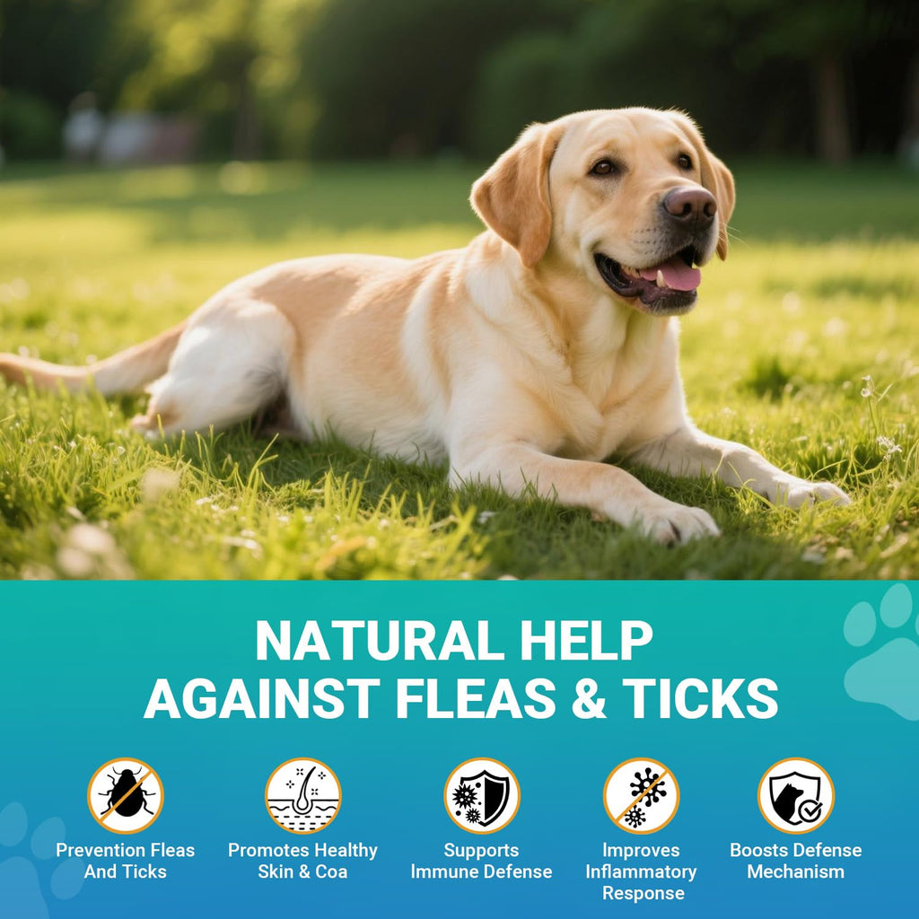 120 Soft Chews Flea and Tick Chewables for Dogs Chicken Flavor V71671