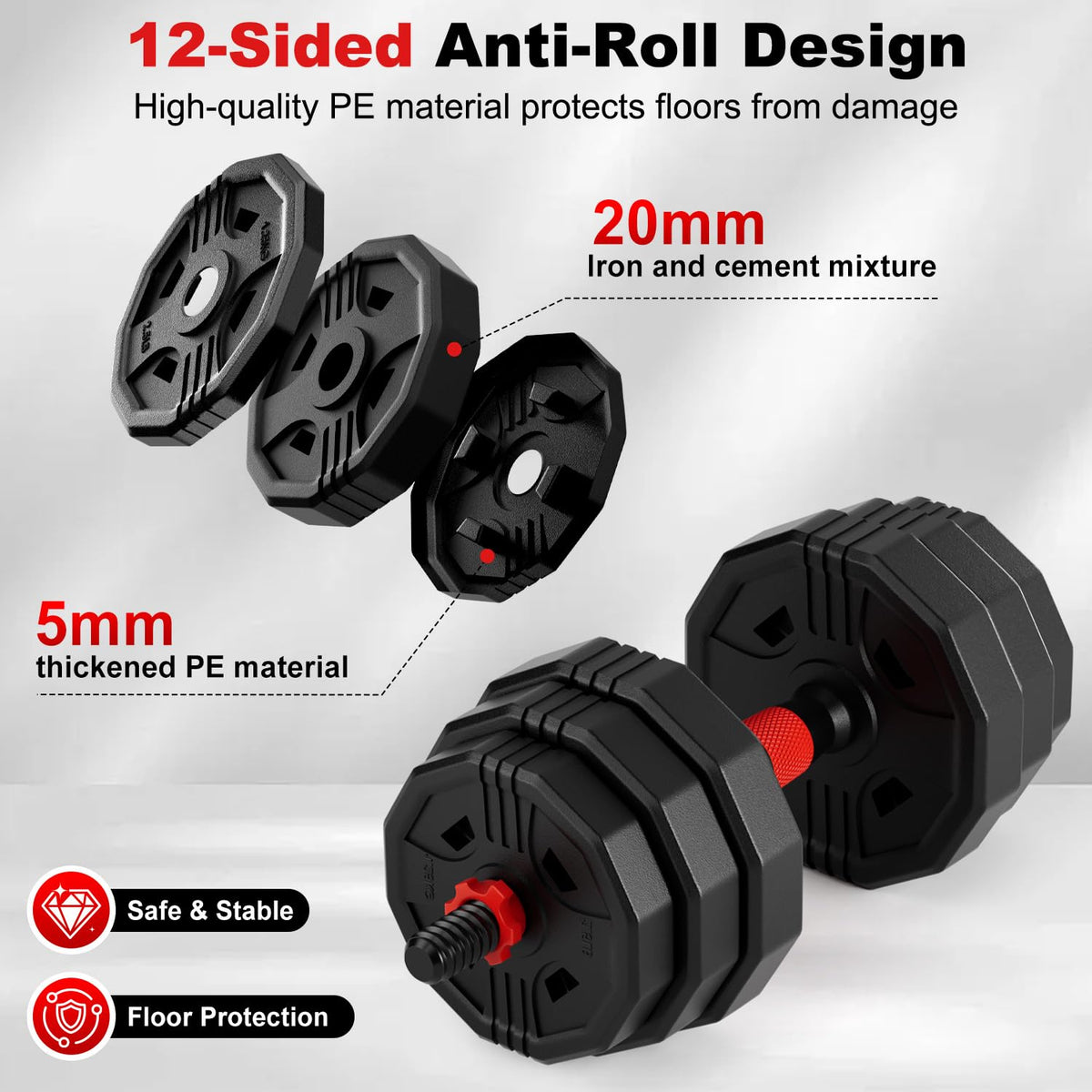 Adjustable Dumbbell Set 5in1 O1829