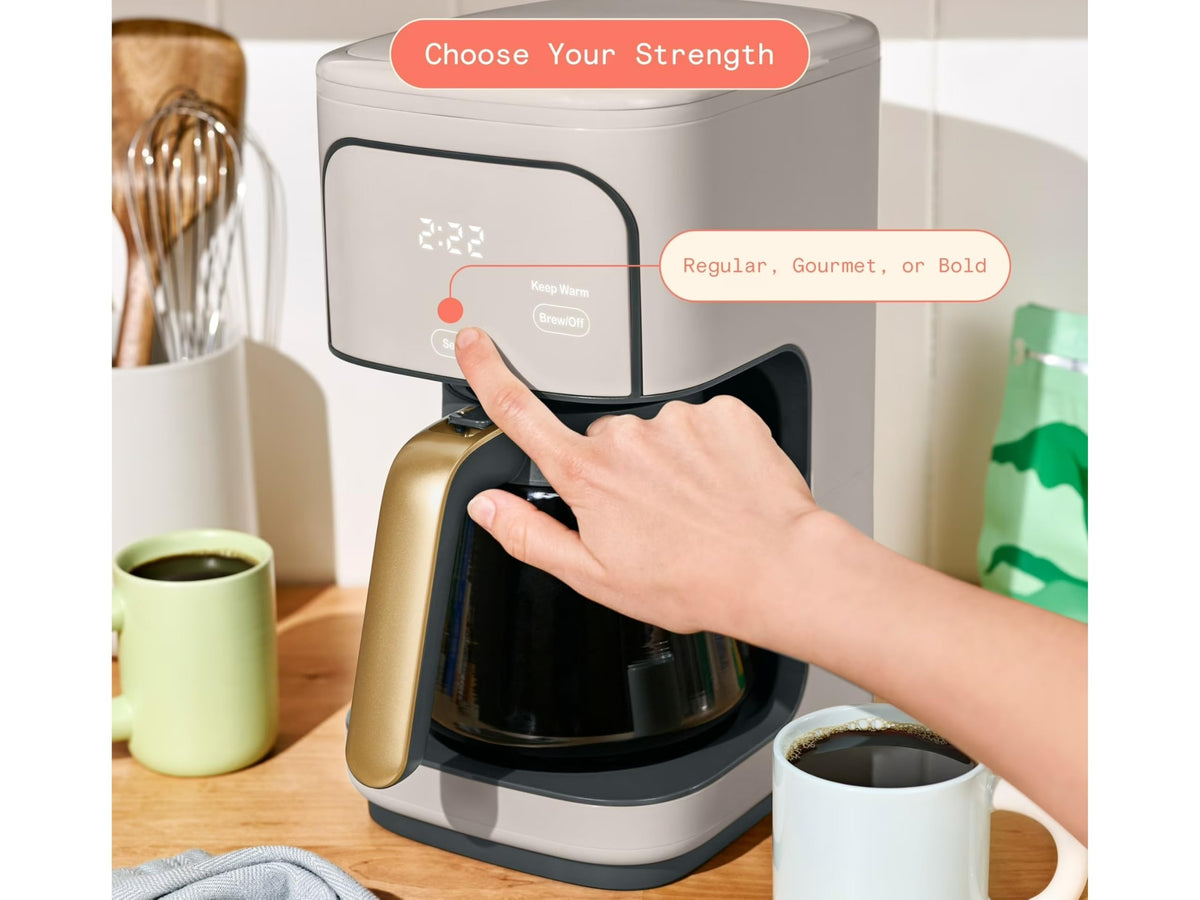 12-Cup Programmable Coffee Maker with Glass Carafe U397804